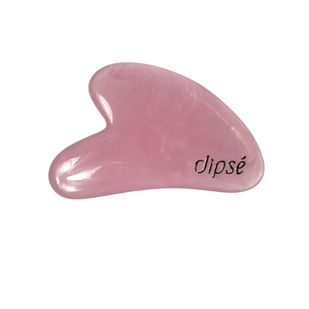 Gua Sha en Quartz rose